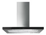 Smeg Linea KI905NXE2 - Hotte - hotte îlot - largeur : 90 cm - profondeur : 60.3 cm - extraction et recirculation (avec kit de recirculation supplémentaire) - verre inox/noir