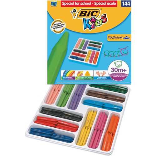 Bic de cire triangulaire Plastidecor Triangle 144 pièces - vue 2