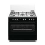 SCHNEIDER CUISINIERE 90CM 5 FEUX GAS NOIR MAT