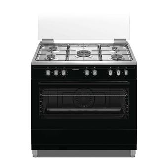 SCHNEIDER CUISINIERE 90CM 5 FEUX GAS NOIR MAT