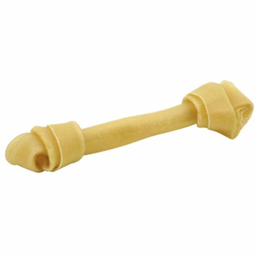 Meilleurs prix pour Os Noué à Mâcher pour Chien Peau de Vache 30cm Naturel