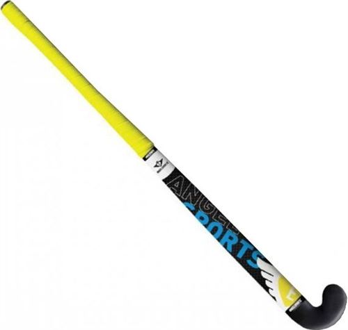 Angel Sports Rue Bâton de hockey noir / jaune 33 pouces
