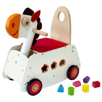 porteur cheval bois
