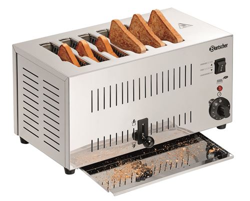 Grille Pain Professionnel Inox - 6 Tranches - Bartscher - 265 