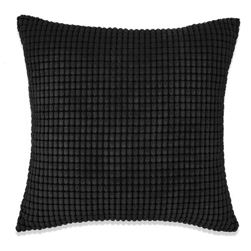 vidaXL Jeu de coussin 2 pcs Velours 45 x 45 cm Noir