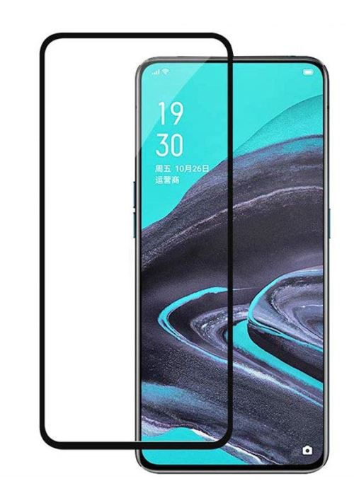 Verre Trempe pour OPPO RENO 2 - Film Transparent Bord Noir Vitre Protection Ecran [Phonillico®]