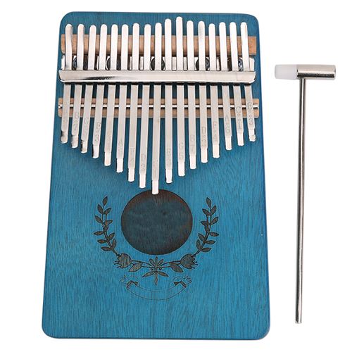 Piano à pouce Kalimba LT‑K17S Portable en Acajou 17 Touche pour Débutants - Bleu
