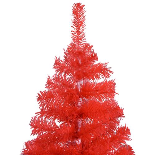 Support Sapin De Noel Artificiel Vidaxl Sapin De Noel Artificiel Avec Support Rouge 150 Cm Pvc Achat Prix Fnac