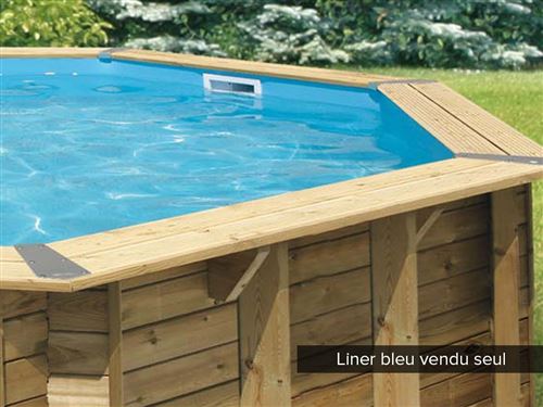 Liner seul pour piscine bois Océa Ø 5,80 x 1,30 m Bleu
