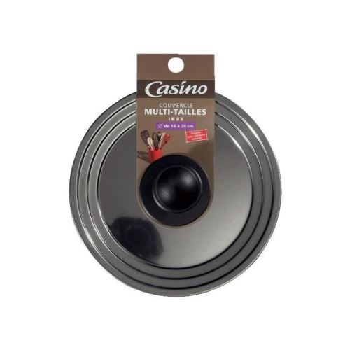 Finlandek couvercle 16-18-20 cm - inox - couleur argent - poignée en bakélite - poids 0,17 kg 847432