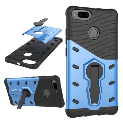 Xiaomi Mi 5X Coque Protection Plastique Bleu Combinaison Armure Support ALS49589