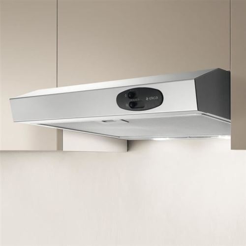 Elica KREA LX IX F/60 - Hotte - standard - largeur : 59.9 cm - profondeur : 51 cm - extraction et recirculation (avec kit d'extraction supplémentaire) - acier inoxydable