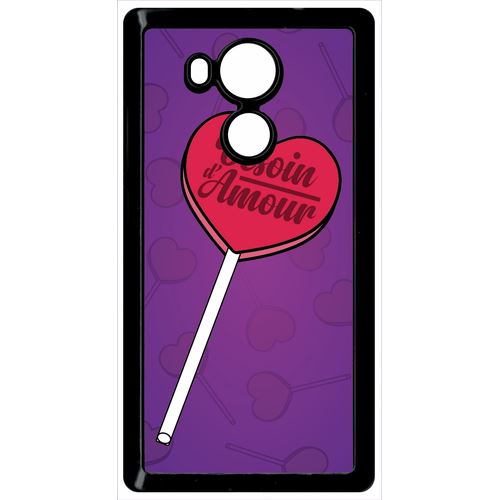Coque Huawei Mate 8 Besoin Damour Fond Mauve