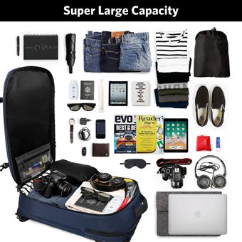 inateck sac à dos cabine grand 40l