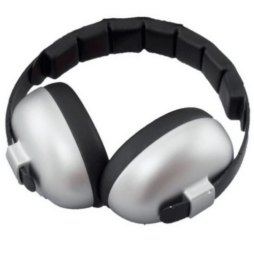 Casque Anti-Bruit pour Enfant Banz Earmuffs, Gris Argenté