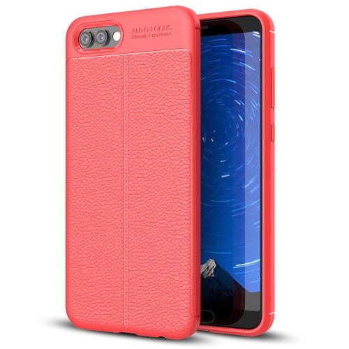 Huawei Honor View 10 Coque Protection TPU Texture Litchi Rouge ALS53314