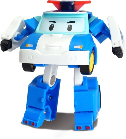 Silverlit Robocar Robot de transformation Poli - Poli 8 cm bleu