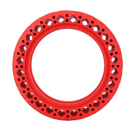 Pneu en caoutchouc prismatique 8.5'' antidéflagrant pour Trottinette électrique Xiaomi M365 - Rouge