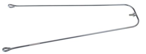 TOM Outil Fender Avec Inox fixation 20 Inch Argent