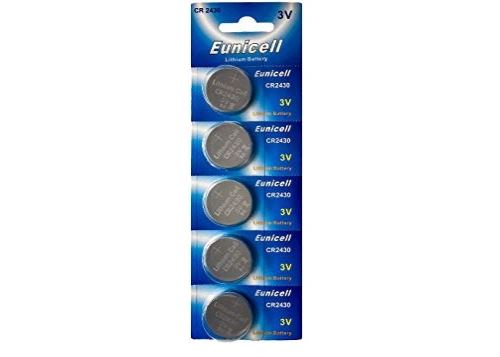 EUNICELL -Lot de 5 PILES Lithium CR2430 3 volts