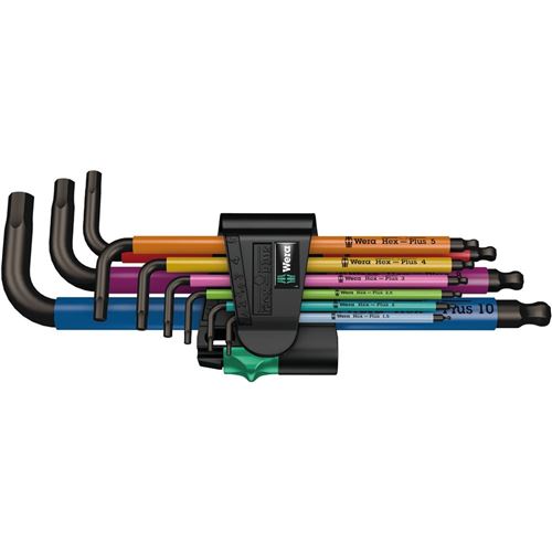 950/9 Hex-Plus Multicolore 1 Jeu de clés métriques, BlackLaser, Tournevis