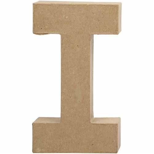 Creotime papier mâché lettre I 20,5 cm