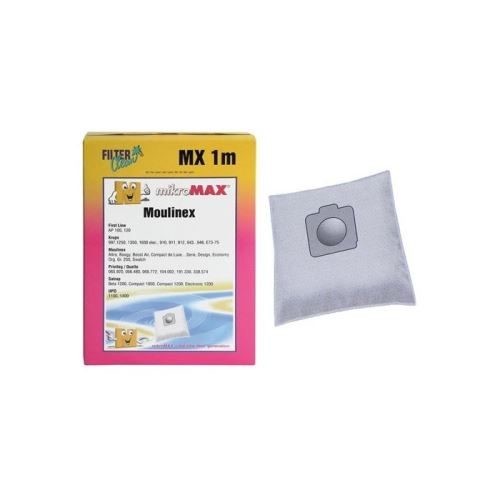 Sac aspi non tisse x4+1filtre pour aspirateur moulinex - 7746139