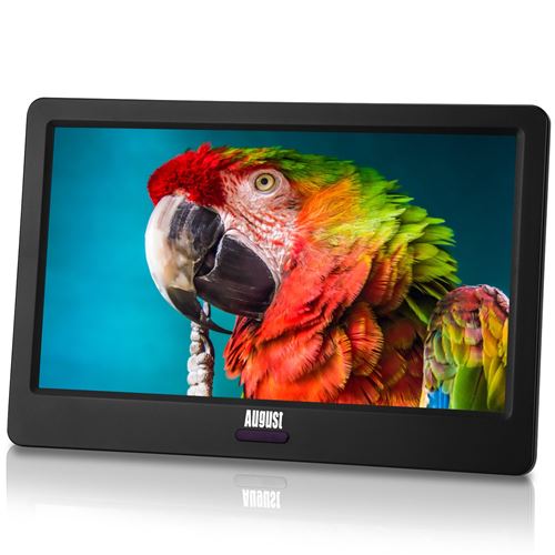 Téléviseur Portable 9 (22,9 cm) – August DTV905 – Écran LED Haute résolution, TNT HD, Enregistreur TV et Batterie