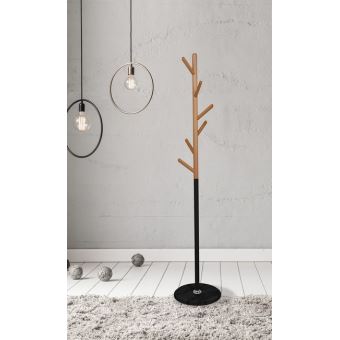 Portemanteau Indus Contemporain Naturel Noir Pour Sejour