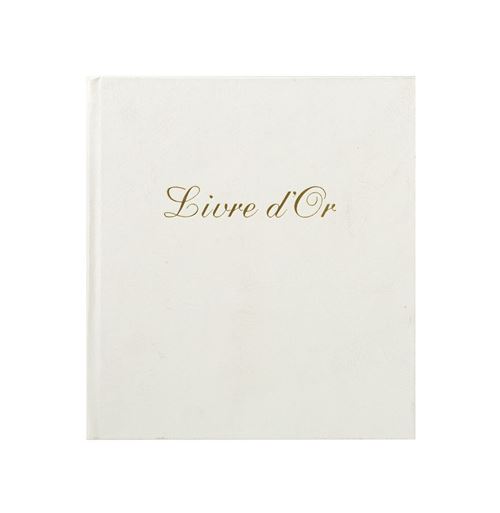 Exacompta Livre d'or Cuir Alpille 140 pages ivoire - 26x22cm vertical - vue 2