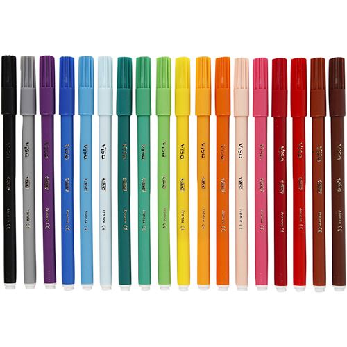 Creotime stylos à colorier Visa Kids 1,6 mm 18 pièces - Feutre - Achat &  prix