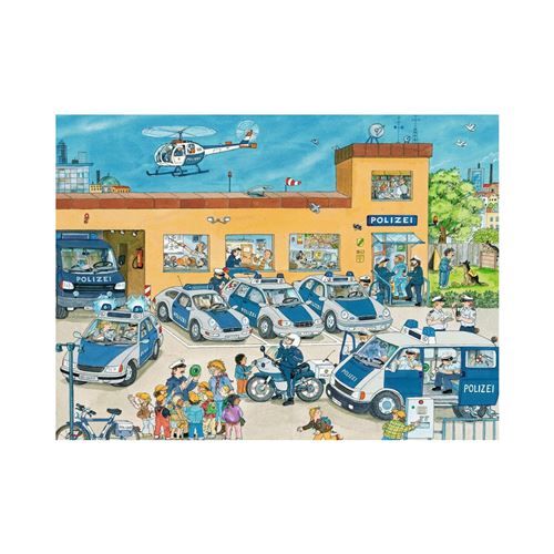 Puzzle 100 pièces XXL - Au commissariat