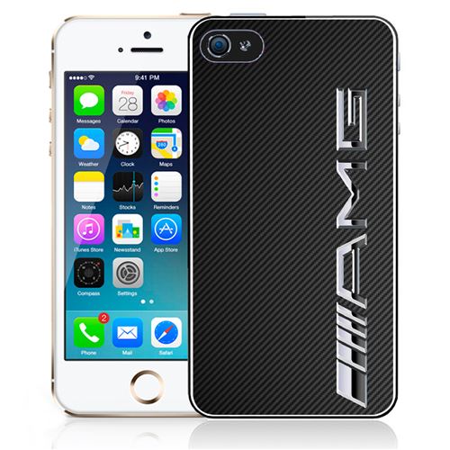 Coque pour iPhone 4/4S amg carbone logo