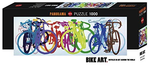 Heye Bike Art, Colourful Row 1000 Piece Panoramic Jigsaw Puzzle