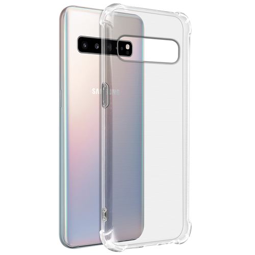 Coque pour Samsung Galaxy S10 5G Flexible Antichoc Coins Bumper Transparent