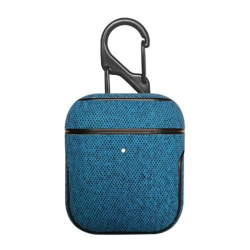 Coque en PU WISETONY pour Apple AirPods 2 - Bleu