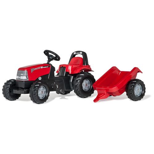 Rolly Toys escaliers tracteur RollyKid Case 1170 CVX rouge junior