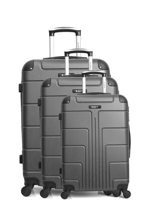 Set de 3 valises BLUESTAR | OTTAWA Gris F en ABS