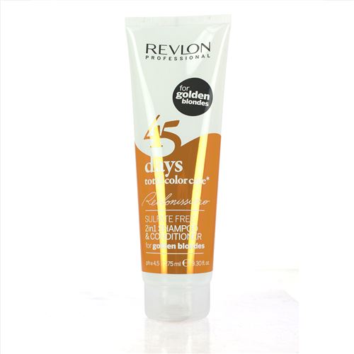 Revlon - total color care hot blondes : blond foncé - shampoing 2en1 protection intense, 275ml