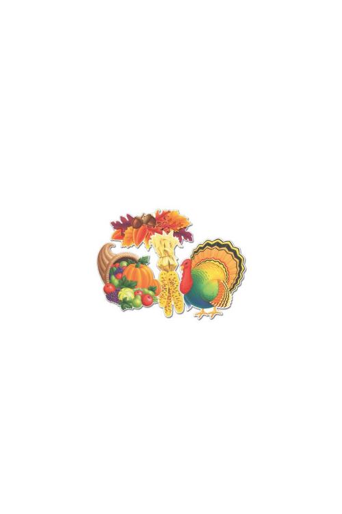 Pack De 4 Décorations De Thanksgiving - Marron