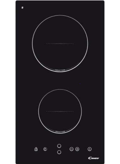 Candy CDI30 - Table de cuisson à induction - 2 plaques de cuisson - largeur : 38 cm - profondeur : 51 cm - noir
