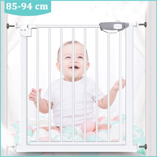 Fondupin Barriere De Securite Sans Percage Pour Enfant Et Animale 75 84 Cm Extension 10cm Blanc Lkr002 Barrieres De Protection Achat Prix Fnac