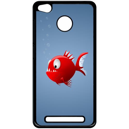 Coque Xiaomi Redmi 3s Prime Piranha Fond Bleu