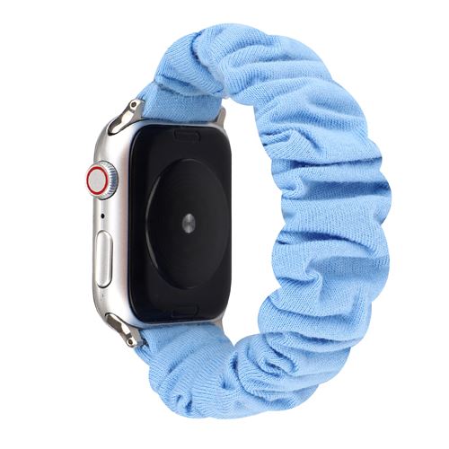 Bracelet en tissu élastique élégant pour Apple Watch Series 6/ SE/ 5/ 4 40mm - Bleu