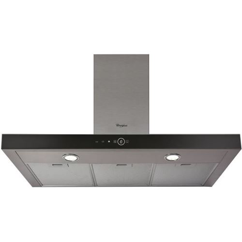 Whrl Neutre Hotte Box Décorative Akr759/1Ix Largeur 90 Cm Evacuation/Recyclage 74Db 3 Vitesses Inox - Image 1