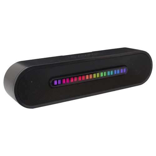  Enceinte Sans Fil Ovale 2x5W avec Lumi&egrave;res LED - GANOR - ALTOBUY