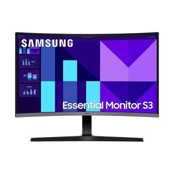 Samsung Essential S3 S27D392GAU - S39GD Series - écran LED - incurvé - 27" - 1920 x 1080 Full HD (1080p) @ 100 Hz - VA - 250 cd/m² - 4000:1 - 4 ms - HDMI, VGA - noir - 1
