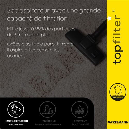 Lot de sacs aspirateur pour Rowenta et Moulinex TopFilter