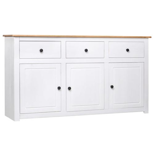 Vidaxl Blanc Buffet Pin Solide - Image 2