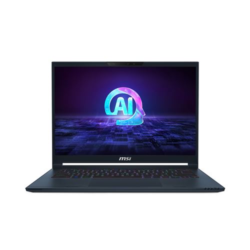 MSI Stealth 14 AI Studio A1VEG-006FR - Intel Core Ultra 9 - 185H / jusqu'à 5.1 GHz - Win 11 Home Advanced - GF RTX 4050 - 32 Go RAM - 1 To SSD NVMe - 14" OLED 2880 x 1800 (2.8K) @ 120 Hz - Wi-Fi 7, Bluetooth - bleu nuit